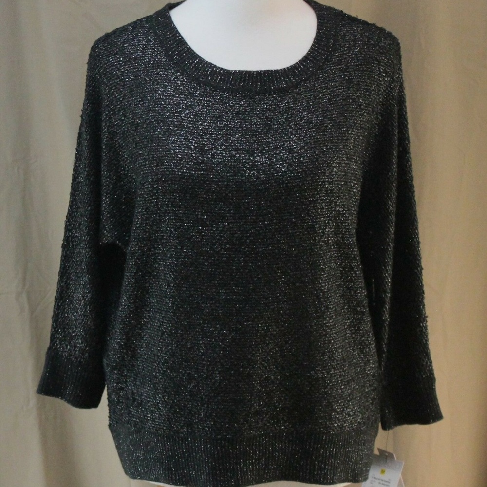 Liz Claiborne, Woman's Medium Sweater black silver